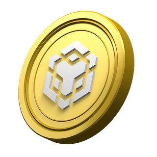Ornamentul simbolizat de moneda Binance BNB pe suprafața de credibilitate a colectivității