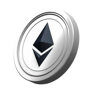 Înregistrare cripto cu monedă vizuală decorativă Ethereum ETH